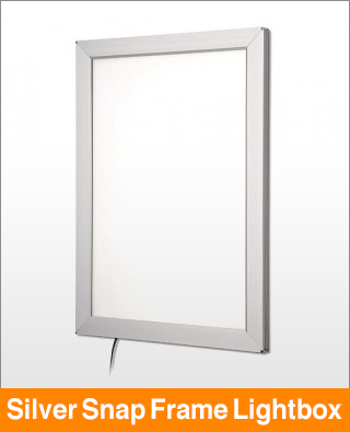 Silver Snap Frame Lightbox